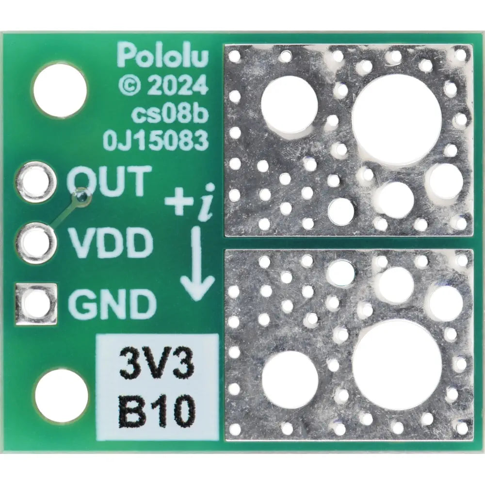 Pololu ACS37041KLHBLT-010B3 Current Sensor Compact Carrier -10A to +10A, 3.3V