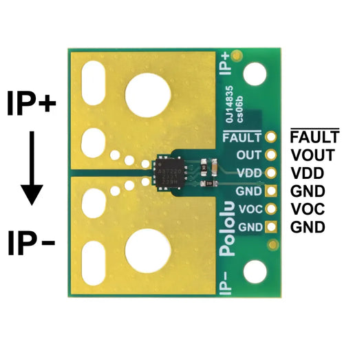 Pololu ACS37220LEZATR-150B3 Current Sensor Large Carrier -150A to +150A, 3.3V