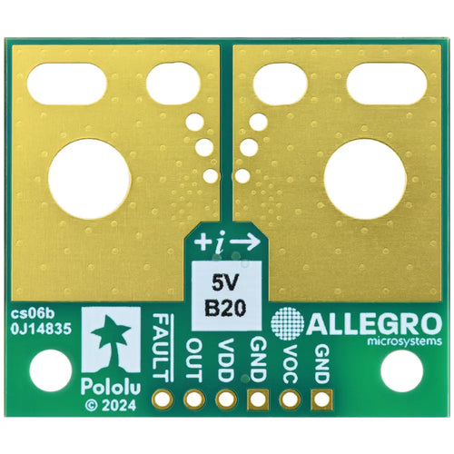 Pololu ACS37220LEZATR-200B5 Current Sensor Large Carrier -200A to +200A, 5V