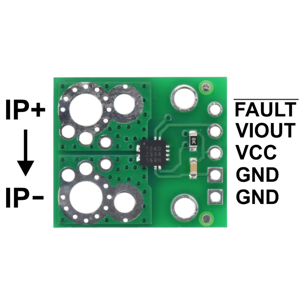 Pololu ACS71240KEXBLT-030B5 Current Sensor Carrier -30A to +30A, 5V ...