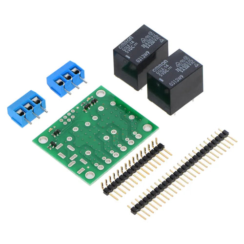 Pololu Basic 2-Channel SPDT Relay Carrier w/ 12VDC Relays (Assembled)