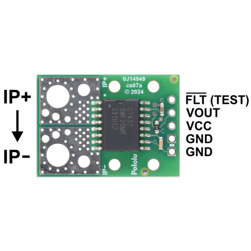 Pololu CT432-HSWF20MR TMR Current Sensor Compact Carrier -20a to +20A, 5V