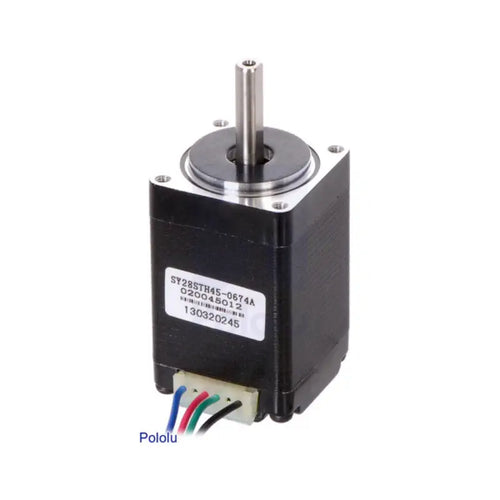 Pololu Stepper Motor: Bipolar, 200 Steps/Rev, 28×45mm, 4.5V, 0.67 A/Phase