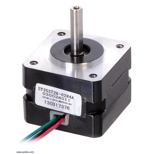 Pololu Stepper Motor: Bipolar, 200 Steps/Rev, 35×26mm, 7.4V, 0.28 A/Phase