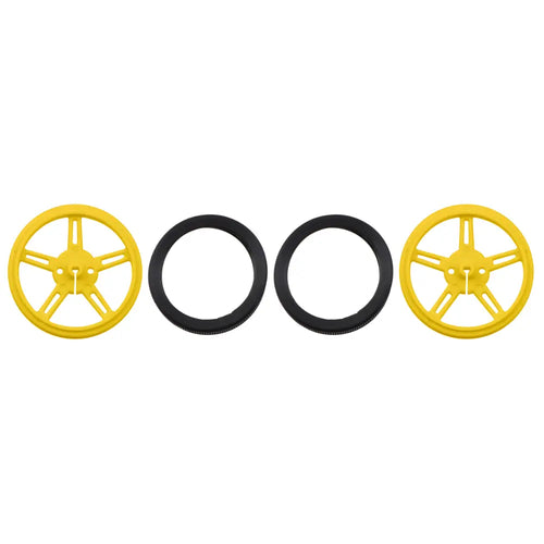 Pololu Wheel 60×8mm Pair - Yellow