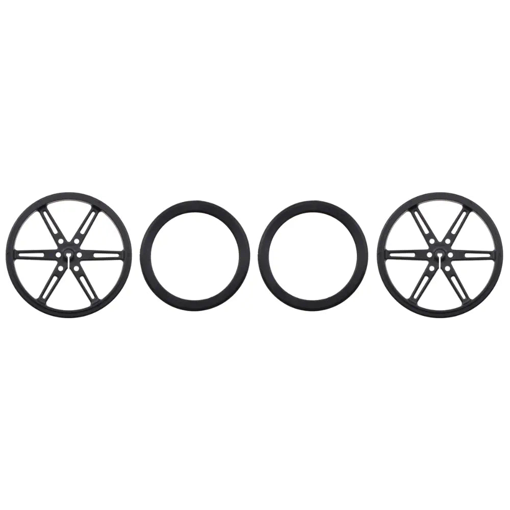 Pololu Wheel 80×10mm Pair - Black
