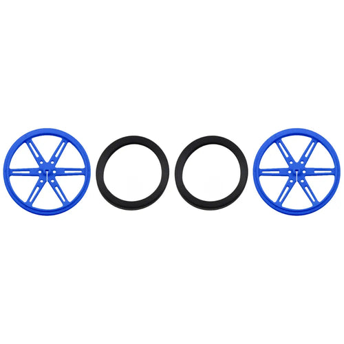 Pololu Wheel 80×10mm Pair - Blue