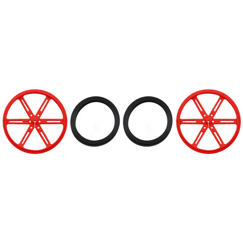 Pololu Wheel 90×10mm Pair - Red