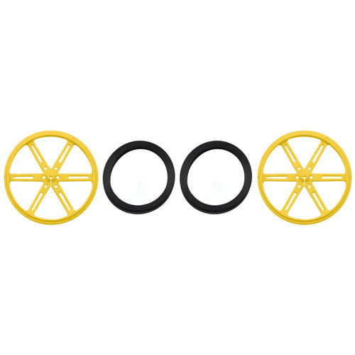 Pololu Wheel 90×10mm Pair - Yellow