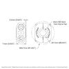 Polycarbonate Clamping Collar (8mm REX™ Bore) - 4 Pack