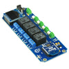 TSIR04 4 Channel Outputs, 4 Optically Isolated Inputs Bluetooth Smartphone Relay