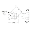Actobotics 1/4" Bore 0.77" Clamping Hub