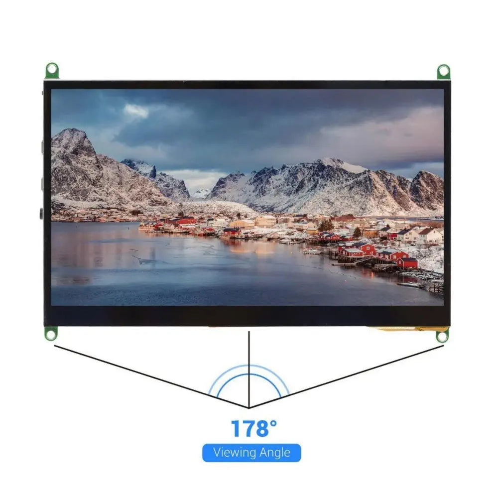 UCTRONICS 7in Capacitive LCD IPS Touchscreen for Raspberry Pi w/ Prop Stand