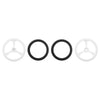 Pololu Wheel Pair for Micro Servo Splines (21T, 4.8mm) 40x7mm (White)