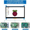 Sunfounder 7 Inch 1024x600 HDMI IPS LCD Capacitive Touchscreen for Raspberry Pi