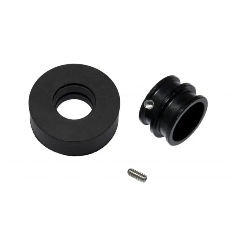 Large Rubber Wheel w/ Hub 38mm Diameter 3mm Shaft Hole Size - Black
