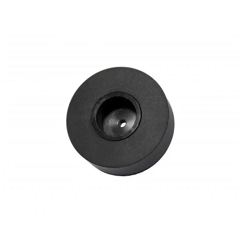 Large Rubber Wheel w/ Hub 38mm Diameter 2mm Shaft Hole - Black