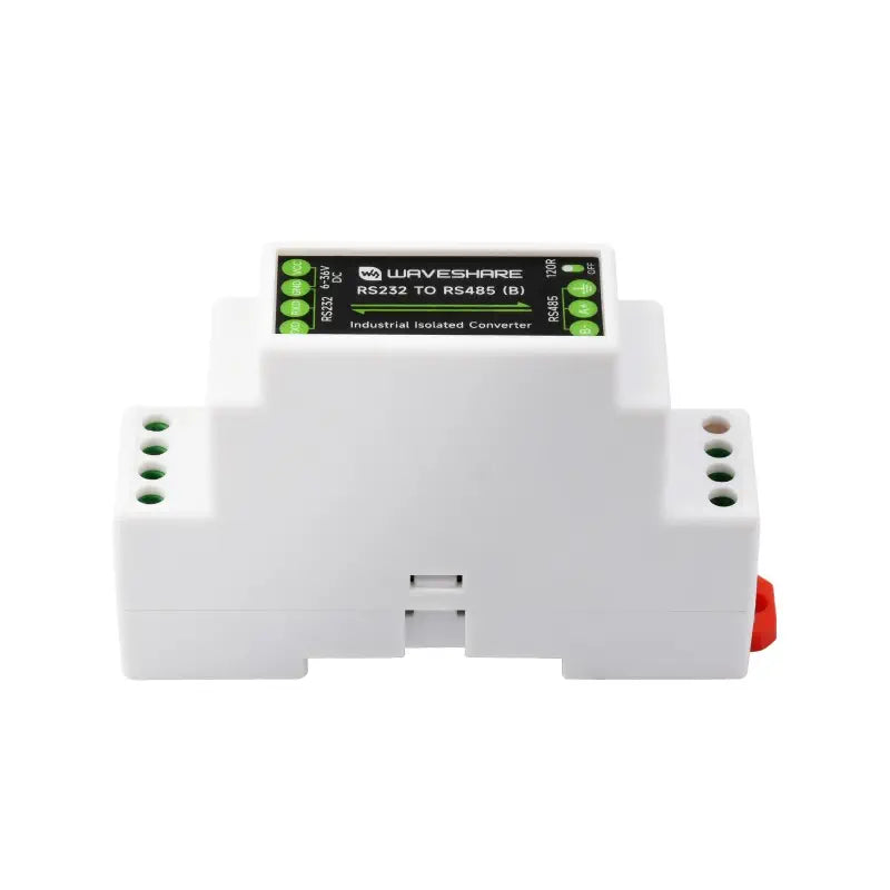 Waveshare RS232 to RS485 Converter (B), Active Digital Isolator, Rail-Mount