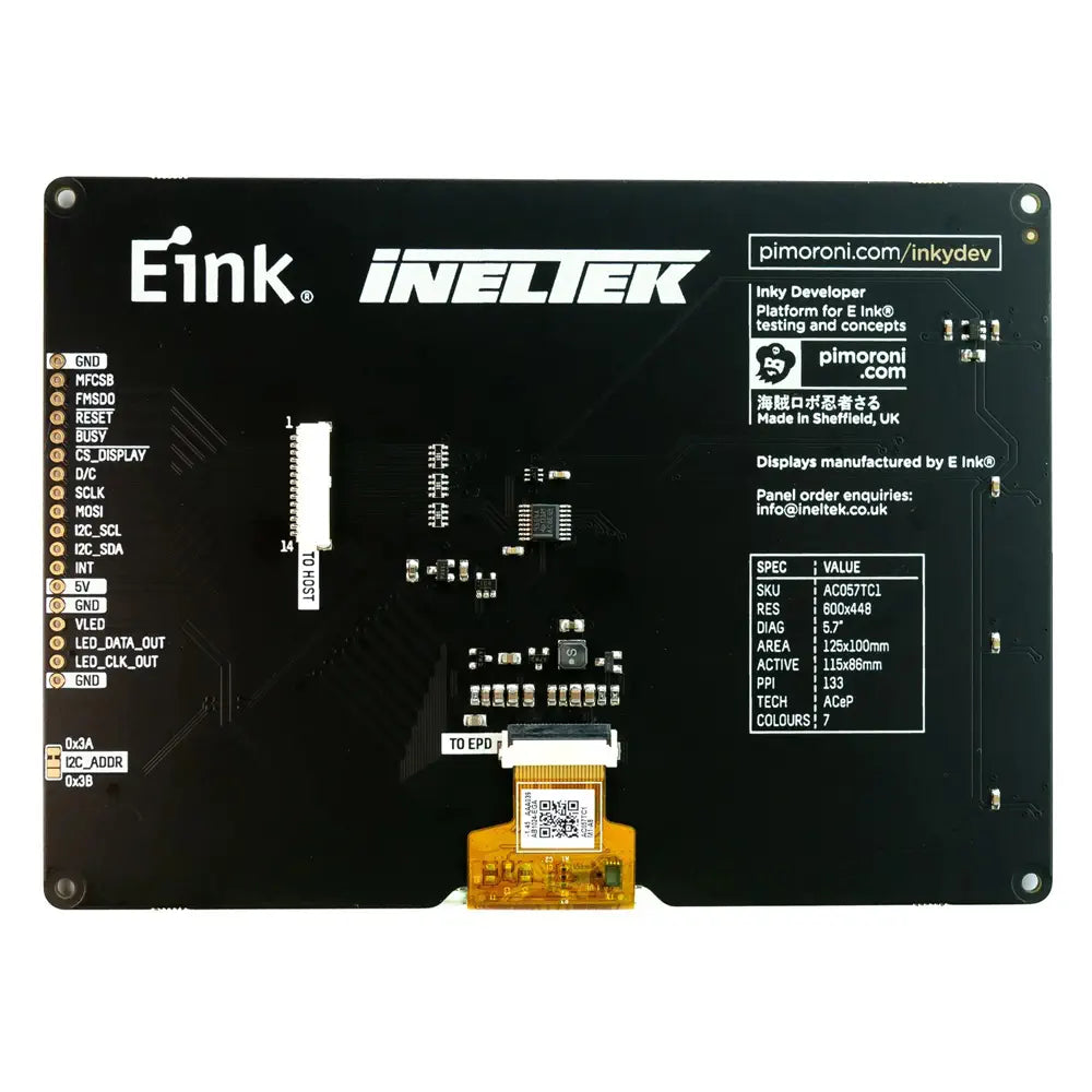 Inky Developer – HAT Mini (Host)