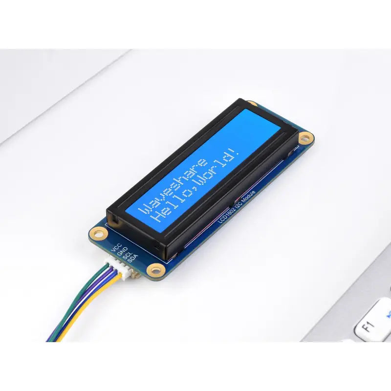 Waveshare LCD1602 I2C Module, White on Blue, 16x2 Characters LCD, 3.3V/5V