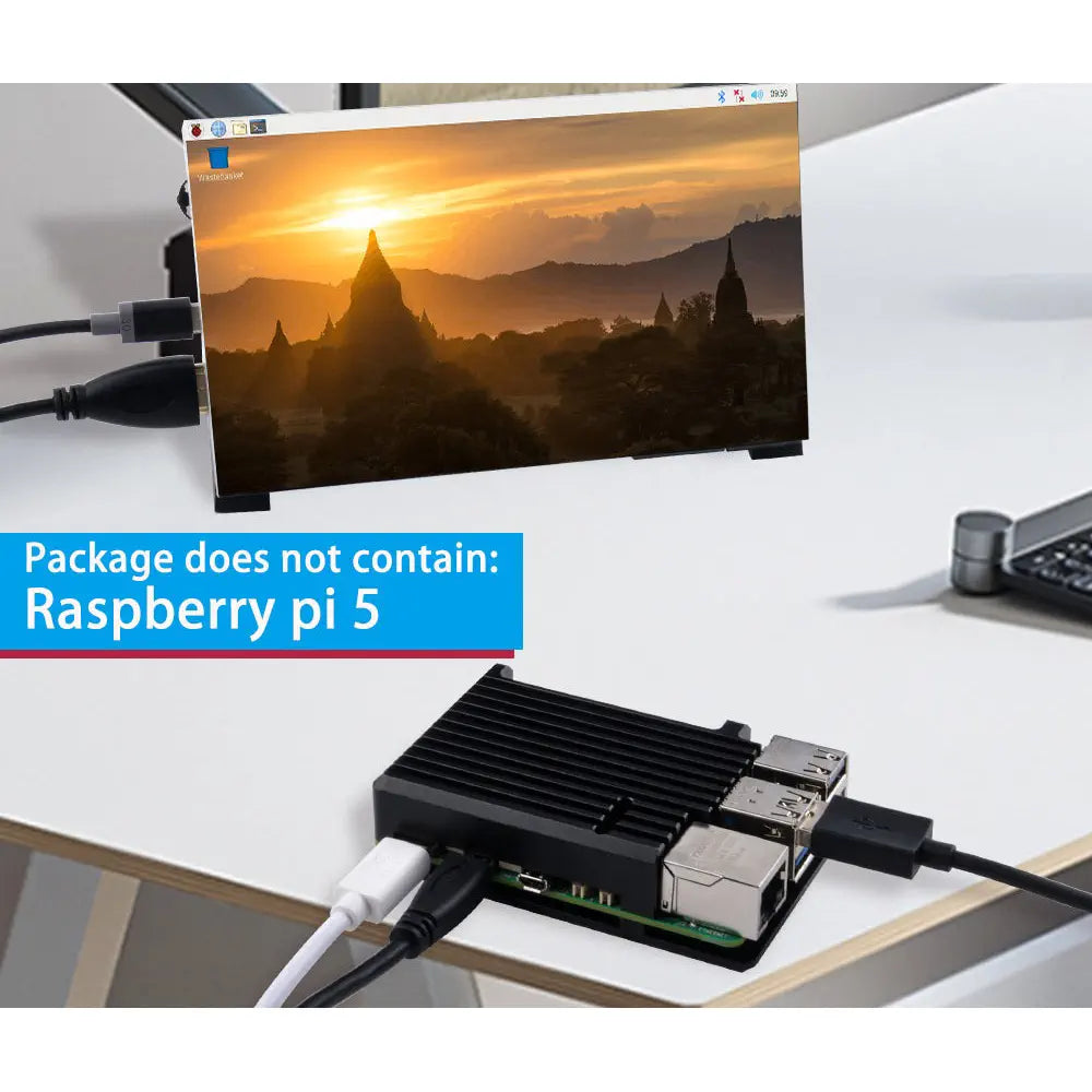 52Pi Enlosure Heatsink w/o Fan for Raspberry Pi 5 (Black)