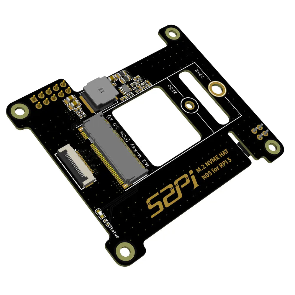 52Pi N05 M.2 2242 PCIe NVMe Extension Board for Raspberry Pi 5