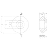 BlueBoat Hull Mount Bushings (6 pcs)