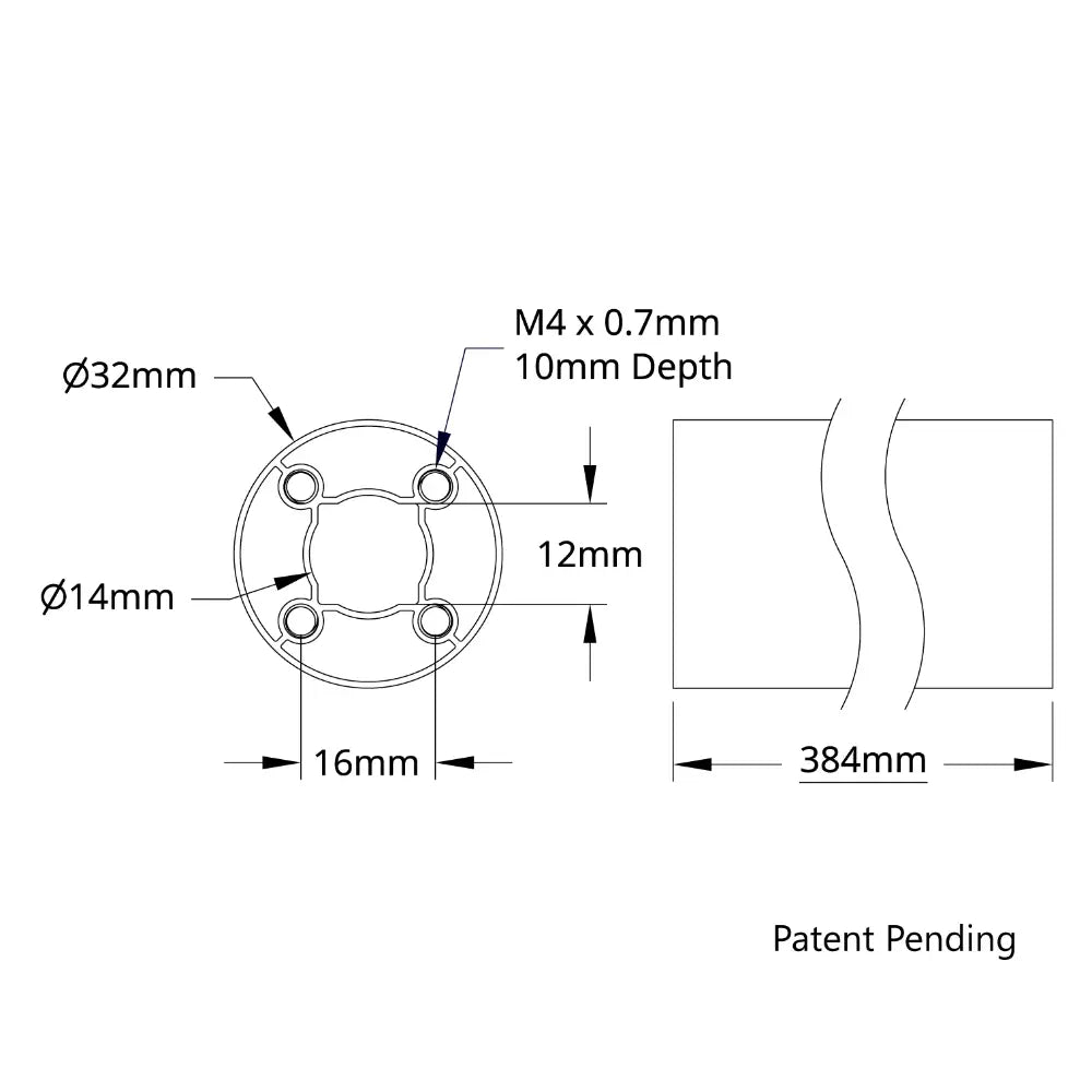 ServoCity 4103 Series goTUBE (384mm Length)