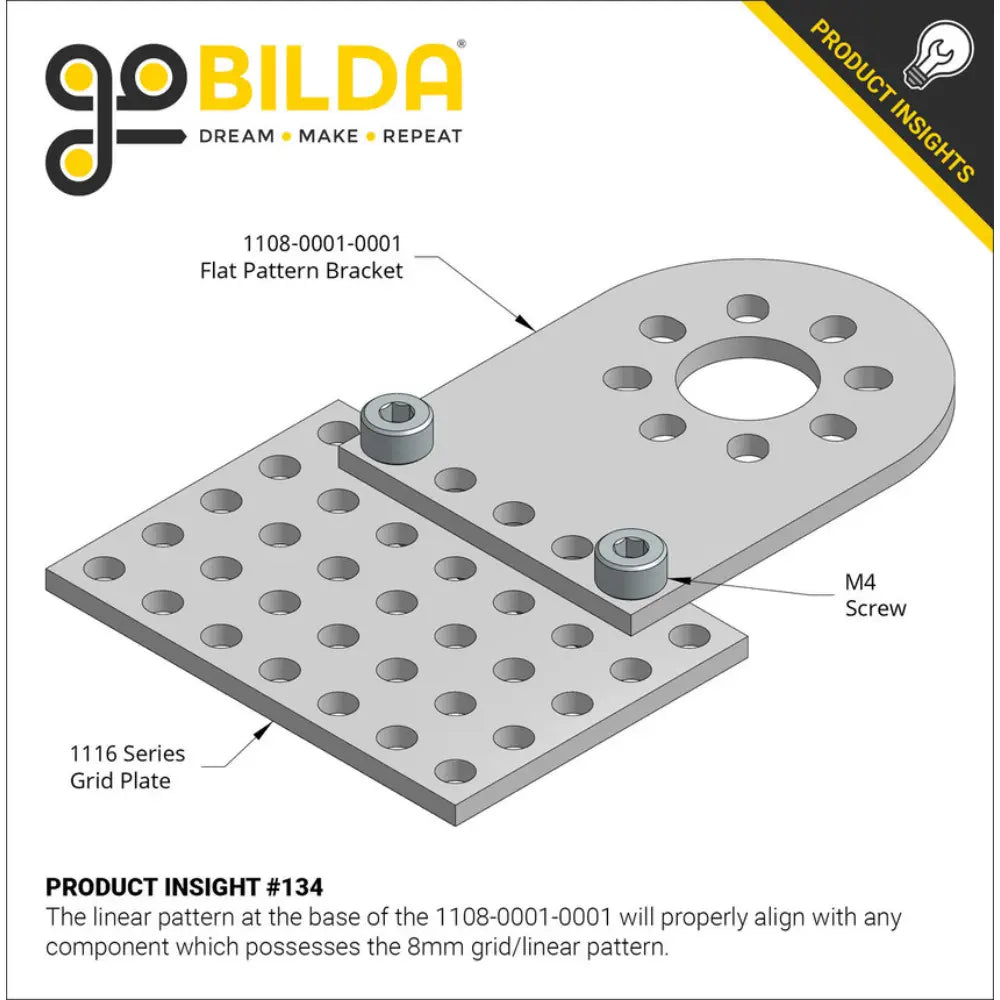 ServoCity 1116 Series Grid Plate (3 x 5 Hole, 24 x 40mm)