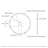 ServoCity #25 Pitch Acetal Hub-Mount Sprocket (14mm Bore, 62 Tooth)