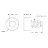 ServoCity Thread-Forming Socket Head Screw (M4 x 6mm Length) - 25 Pack