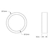 ServoCity 12mm ID Spacer (15mm OD, 4mm Length) - 4 Pack