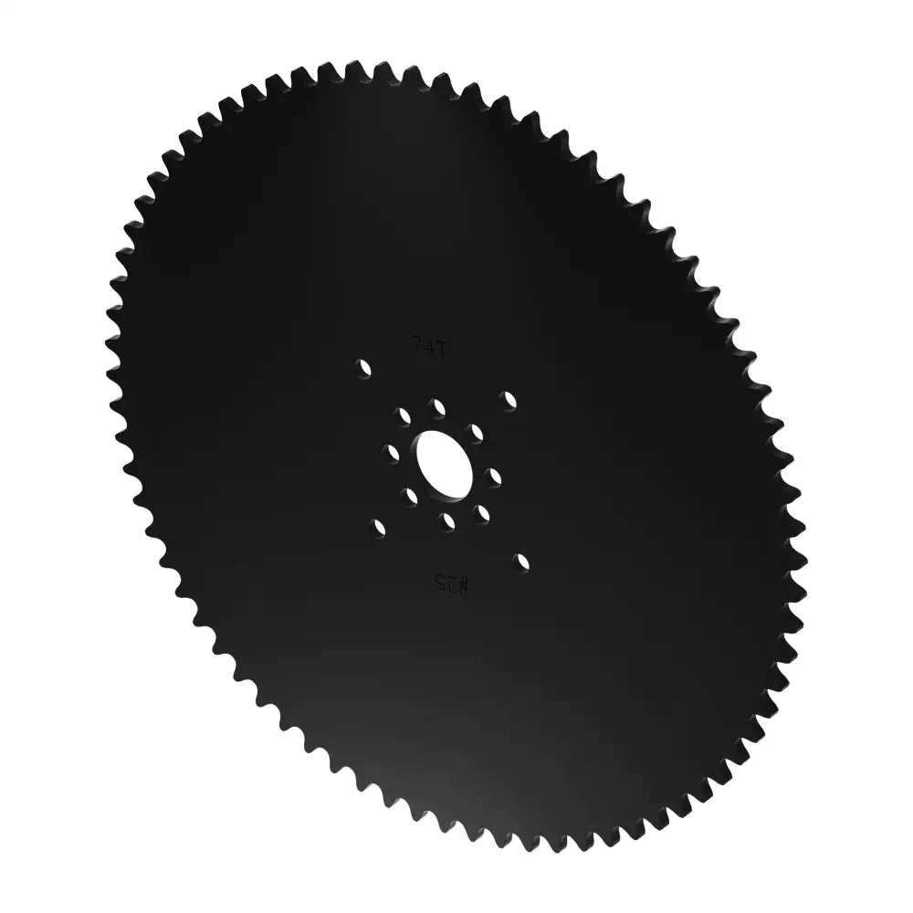 ServoCity #25 Pitch Acetal Hub-Mount Sprocket (14mm Bore, 74 Tooth)