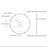 ServoCity #25 Pitch Acetal Hub-Mount Sprocket (14mm Bore, 56 Tooth)