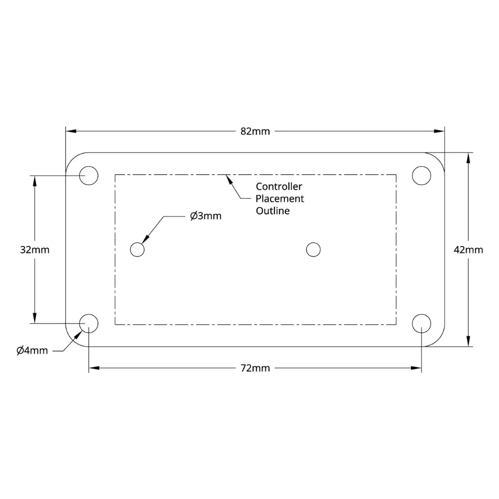 Motor Controller Mount for Basic Micro RoboClaw 1x60A