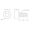 ServoCity Thread-Forming Socket Head Screw (M4 x 8mm Length) - 25 Pack