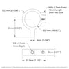 ServoCity 1403 Series 1-Side, 1-Post Clamping Mount (21mm Bore)