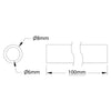 ServoCity 4100 Series Tube (6mm ID x 8mm OD, 100mm Length)