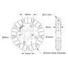 ServoCity 3604 Series Omni Wheel (14mm Bore, 72mm Diameter)