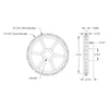 ServoCity 32 Tooth Press Fit Sprocket (0.1227" Pitch, 0.250" Bore)