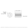 1516 Series 8mm REX™ Standoff (M4 x 0.7mm Threads, 10mm Length) - 4 Pack