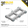 ServoCity 1102 Series Flat Beam (11 Hole, 88mm Length) - 2 Pack