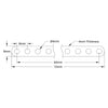ServoCity 1102 Series Flat Beam (9 Hole, 72mm Length) - 2 Pack