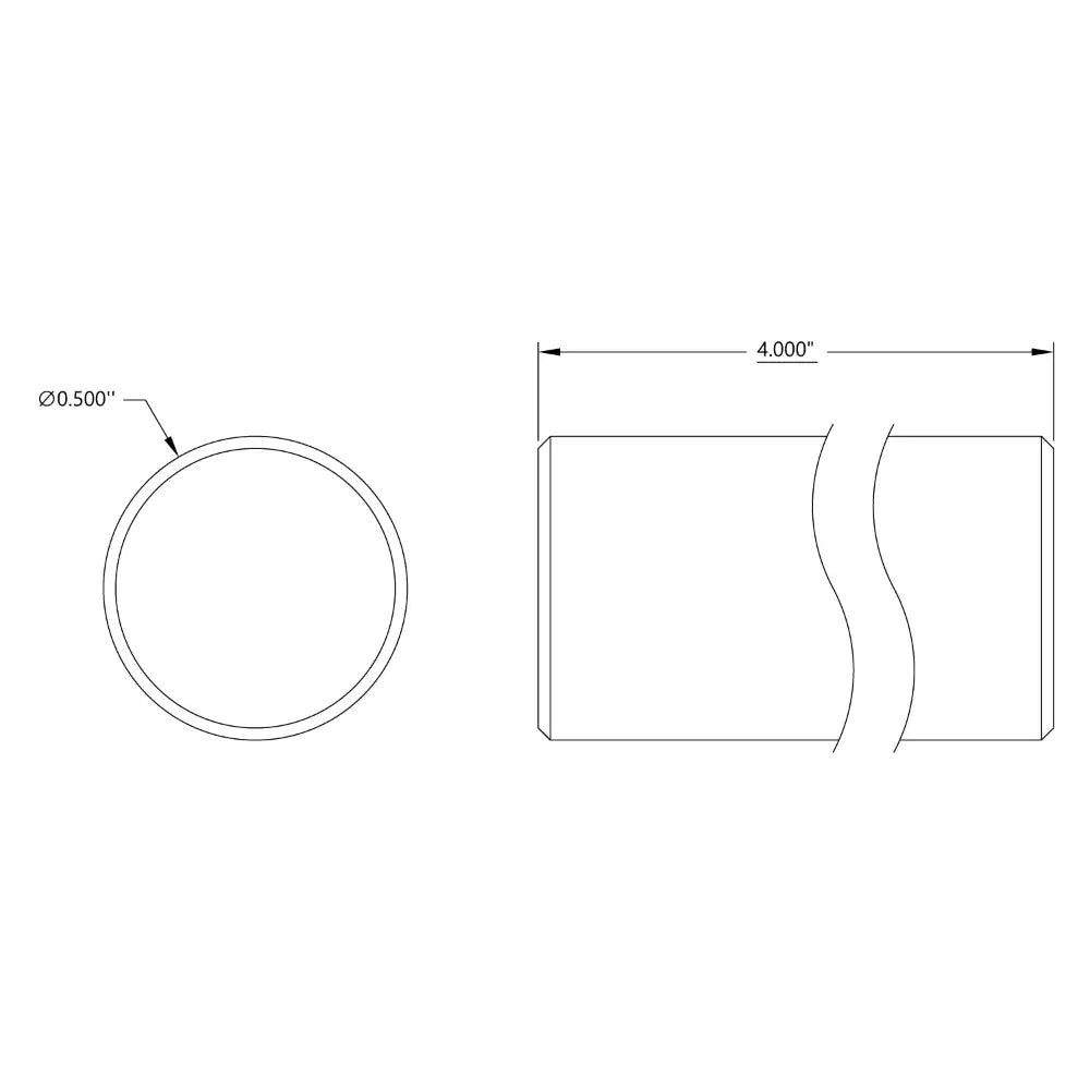 ServoCity 1/2" Shaft (4" Length)