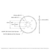 ServoCity #25 Pitch Acetal Hub-Mount Sprocket (14mm Bore, 34 Tooth)
