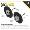 ServoCity #25 Pitch Acetal Hub-Mount Sprocket (14mm Bore, 34 Tooth)