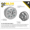 ServoCity 3411 Series 5mm HTD Pitch Hub Mount Timing Belt Pulley (14mm Bore, 24T)
