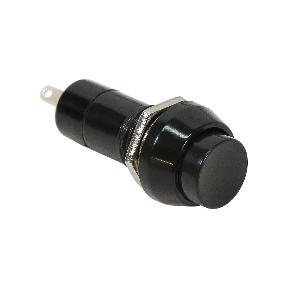 ServoCity Latching SPST Round Push Button Switch (Black)