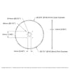 ServoCity #25 Pitch Acetal Hub-Mount Sprocket (14mm Bore, 72 Tooth)