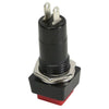 ServoCity Momentary SPST Square Push Button Switch (Red)